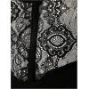 image:imageMakeMeChic Womens Lace Mock Neck Tank Tops Sleeveless Scallop Fitted Dressy TopBlack