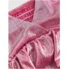 image:imageMakeMeChic Womens Metallic Ruffle Camisole V Neck Layered Smocked Sleeveless Party Crop TopsPink