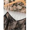 image:imageMakeMeChic Womens Plus Size Floral Lace Tank Tops Spaghetti Strap Basic V Neck Cami TopsBlack