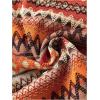 image:imageMakeMeChic Womens Plus Size Textured Sleeveless Fringe Trim Summer Crop Tank Top ShirtsMulti Orange
