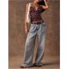 image:imageMakeMeChic Womens Polka Dots Halter Crop Tops Y2k Tie Backless Fitted Going Out TopCoffee Brown