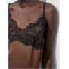 image:imageMakeMeChic Womens Satin Lace Camisole Top V Neck Sleeveless Going Out Party Tank TopsBrown