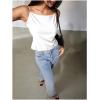 image:imageMakeMeChic Womens Satin Silk Cheetah Print Tank Top Tie Open Back Going Out Crop TopsApricot