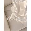 image:imageMakeMeChic Womens Satin Tops Ruched Tie Side Elegant Tank Tops Valentines Day OutfitApricot