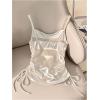 image:imageMakeMeChic Womens Satin Tops Ruched Tie Side Elegant Tank Tops Valentines Day OutfitApricot