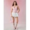 image:imageMakeMeChic Womens Sequin Halter Sparkly Top Y2k 3D Butterfly Crop Tops Glitter Cami TopsPink