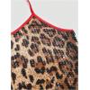image:imageMakeMeChic Womens Sequin Halter Tops Sparkly Y2k Cheetah Print Tie Backless Tank Crop TopMulticolor