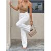 image:imageMakeMeChic Womens Sequin Sparkly Halter Crop Tops Draped Ring Backless Party Night Out TopCoffee Brown