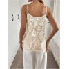 image:imageMakeMeChic Womens Sequin Tank Top Fall Deep V Neck Camisole Sparkly Sleeveless Going Out TopsApricot