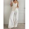 image:imageMakeMeChic Womens Sequin Tank Top Fall Deep V Neck Camisole Sparkly Sleeveless Going Out TopsApricot