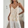 image:imageMakeMeChic Womens Sequin Tank Top Fall Deep V Neck Camisole Sparkly Sleeveless Going Out TopsApricot