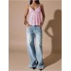 image:imageMakeMeChic Womens Sequin V Neck Cami Top Sparkly Spaghetti Strap Y2k Party TopsLight Pink