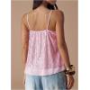 image:imageMakeMeChic Womens Sequin V Neck Cami Top Sparkly Spaghetti Strap Y2k Party TopsLight Pink