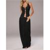 image:imageMakeMeChic Womens Sleeveless Halter Tops O Ring Backless Going Out Tank TopBlack