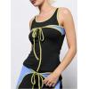 image:imageMakeMeChic Womens Sleeveless Tank Top Color Block 3D Bow Y2K Going Out TopsMulticolor