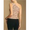 image:imageMakeMeChic Womens Summer Asymmetrical Tops Glitter Sequin Sleeveless Going Out Tank TopGold