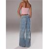 image:imageMakeMeChic Womens Summer Lace Camisole Spaghetti Strap Sleeveless Crop TopsPink