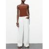 image:imageMakeMeChic Womens Tie Open Back Camisole Tops Backless Sleeveless Casual Crop Tops TrendyBrown