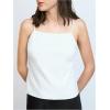 image:imageMakeMeChic Womens Tie Open Back Camisole Tops Backless Sleeveless Casual Crop Tops TrendyWhite