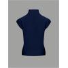 image:imageMakeMeChic Womens Turtleneck Sweater Vest Mock Neck Cap Sleeve Summer Knit Tops Pullover SweatersBlue