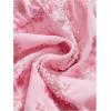 image:imageMakeMeChic Womens Y2K Summer Party Glitter Sequin Floral Halter Top Draped Tie Back Crop TopsPink
