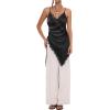 image:imageMakeMeChic Womens Y2K Summer Satin Floral Lace Cami Top Spaghetti Strap Sleeveless Tank Tops