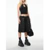 image:imageMakeMeChic Womens Y2k Halter Crop Tops Open Back Cut Out Sleeveless Going Out Tops Gothic ClothesBlack