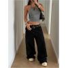 image:imageMakeMeChic Womens Y2k Halter Crop Tops Open Back Cut Out Sleeveless Going Out Tops Gothic ClothesGrey