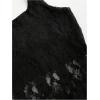image:imageMakeMeChic Womens Y2k Lace Sheer Halter Crop Tops Sleeveless Going Out Tank TopBlack