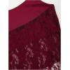 image:imageMakeMeChic Womens Y2k Lace Sheer Halter Crop Tops Sleeveless Going Out Tank TopRed