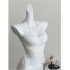 image:imageMakeMeChic Womens Y2k Lace Sheer Halter Crop Tops Sleeveless Going Out Tank TopWhite Lace