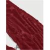 image:imageMakeMeChic Womens Y2k Rave Halter Tops Ripped Backless V Neck Tie Back Sexy TopBurgundy