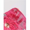 image:imageMakeMeChic Womens Y2k Sequin Halter Crop Tops Chiffon Wrap V Neck Tie Open Back Summer TopHot Pink
