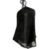 image:imageMakeMeChic Womens Open Back Halter Top Sheer Ruffle Sleeveless Jacquard Dressy Tops TrendyBlack