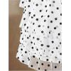 image:imageMakeMeChic Womens 3 Piece Summer Tankini Set Polka Dots Halter Tie Backless Swimsuit with Beach SkirtBlack and White B