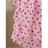 image:imageMakeMeChic Womens 3 Piece Summer Tankini Set Polka Dots Halter Tie Backless Swimsuit with Beach SkirtPink