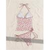 image:imageMakeMeChic Womens Cute Tankini Swimsuits Y2K Halter Triangle Tie Backless Tummy Control Beach Bathing SuitMulticolor