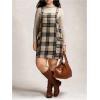 image:imageMakeMeChic Womens Plus Size Christmas Overall Dress Leopard Print Pinafore Adjustable Strap Short DressMulticolor