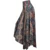 image:imageMakeMeChic Womens Elastic Waisted Ruffled Pants Fall Palazzo Pants Streetwear TrousersMulticolor