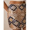 image:imageMakeMeChic Womens Sparkly Sequin Mini Skirt Y2k Low Rise Glitter Rave Micro Skirt with Shorts UnderneathBeige Boho