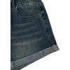 image:imageMakeMeChic Womens Y2K Summer Star Print Drop Low Rise Denim Shorts JeansDark Wash B