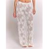 image:imageMakeMeChic Womens Boho Floral Crochet Wide Leg Pants Sheer Hollow Out Beach Vacation TrousersWhite