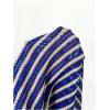 image:imageMakeMeChic Womens Crochet Striped Cover Up Pants Wide Leg Summer Beach Vacation CoverupsBlue and White