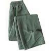 image:imageMakeMeChic Womens Wide Leg Palazzo Pants Elastic High Waisted Loose Baggy Spring TrousersGreen