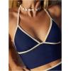 image:imageMakeMeChic Womens Summer 2 Piece Tankini Swimsuits Halter Beach Vacation Modest Bathing SuitsBlue