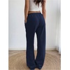 image:imageMakeMeChic Womens Baggy Sweatpants Y2k Wide Leg Pants Track Pants Lounge Bottoms Streetwear