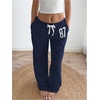 image:imageMakeMeChic Womens Baggy Sweatpants Y2k Wide Leg Pants Track Pants Lounge Bottoms Streetwear