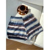 image:imageMakeMeChic Womens Fall Striped Sweater Shorts Drawstring Elastic Waist Mini ShortsBlue