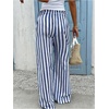 image:imageMakeMeChic Womens Striped Wide Leg Pants Tie Front Summer Beach Palazzo TrousersBlue White