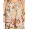 image:imageMakeMeChic Womens Summer Palazzo Pants Boho Vacation High Waist Tropical Wide Leg PantsKhaki